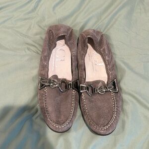 AGL silver grey loafer